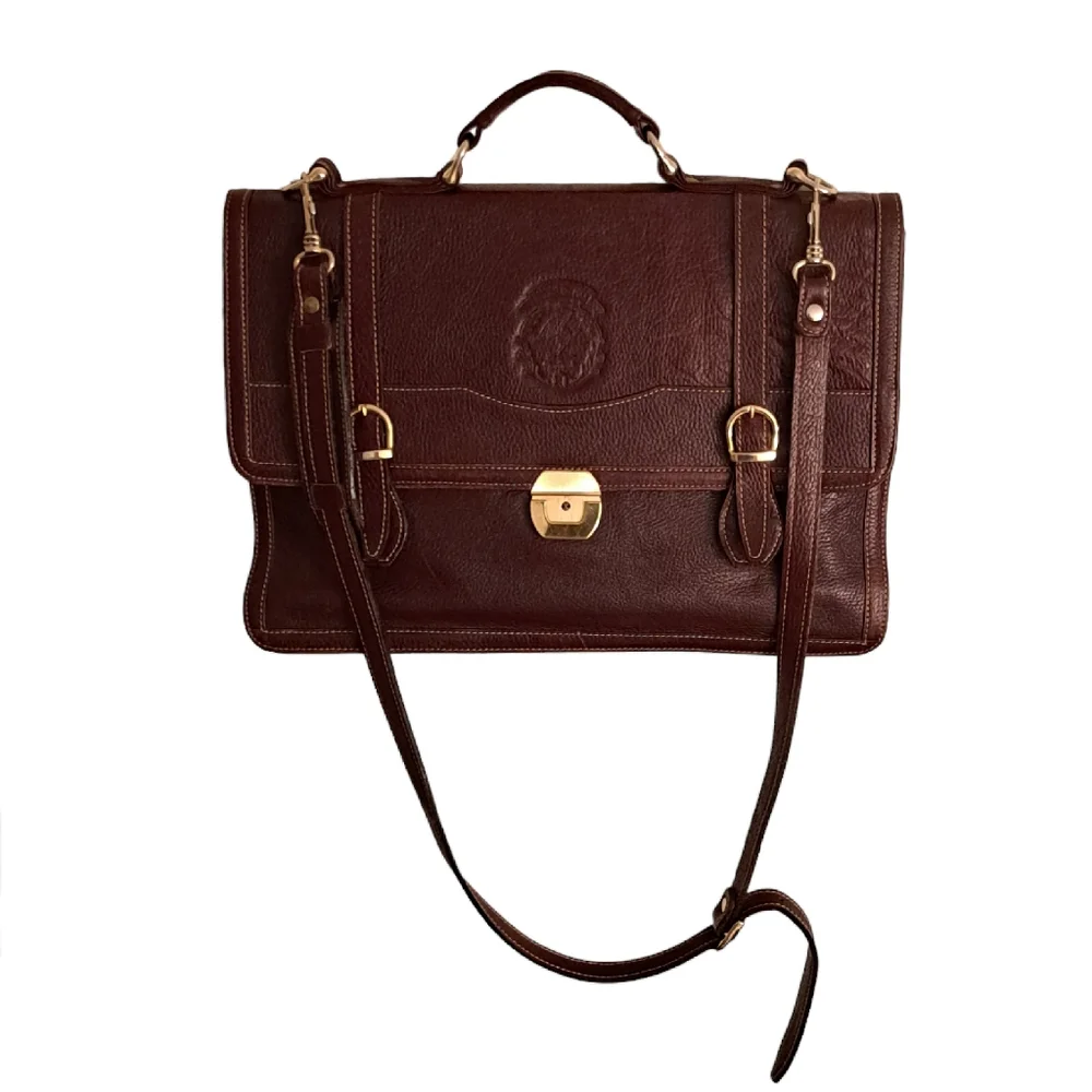 Diseno En Piel Leather Briefcase/Messenger Bag